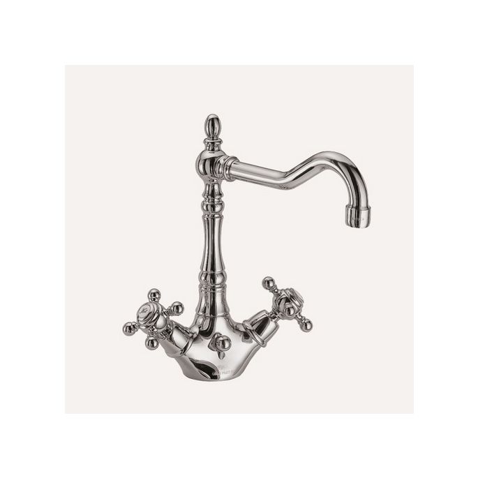 Fima Carlo Frattini Elizabeth F5091SN basin mixer 2 handle brushed nickel