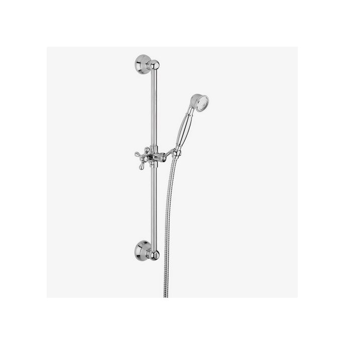 Fima Carlo Frattini F2044SN slide bar set with hand shower brushed nickel