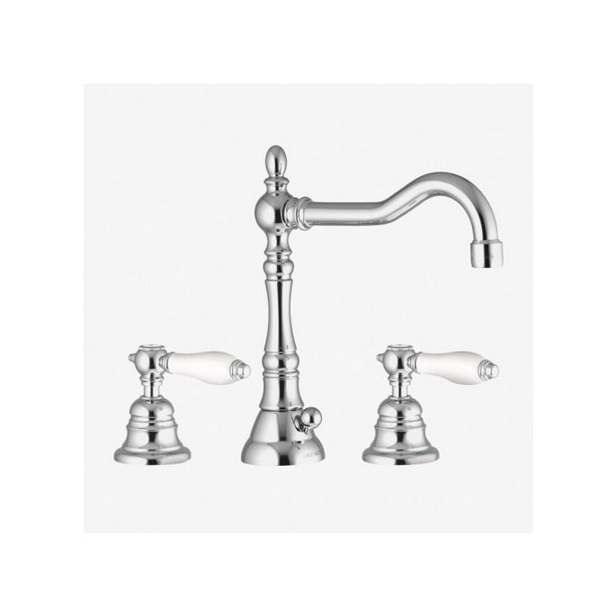 Fima Carlo Frattini Herend F5401BR 3-hole basin faucet 2 handle bronze