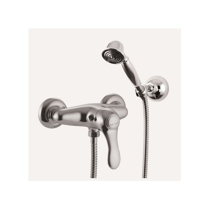 Fima Carlo Frattini Lamp F3305CR surface mounted shower mixer 1 handle with garnish chrome