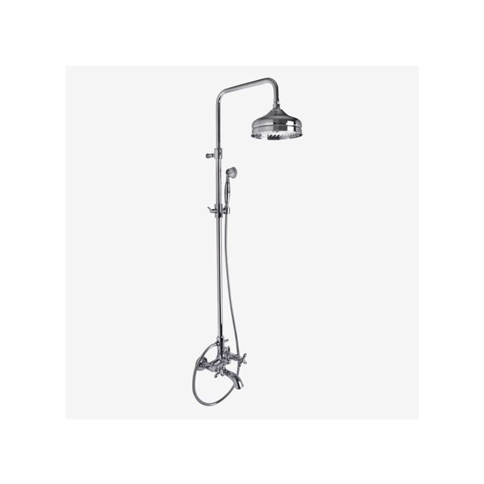 Fima Carlo Frattini Olivia F50042OR bath faucet surface mounted 2 handle with shower set gold