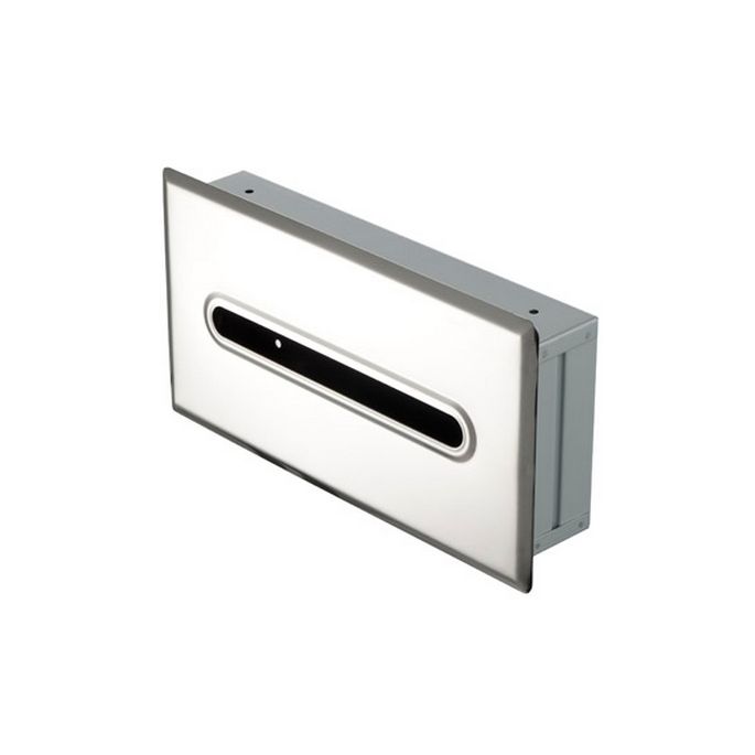 Geesa Hotel 123 tissue holder recessed stainless steel polished