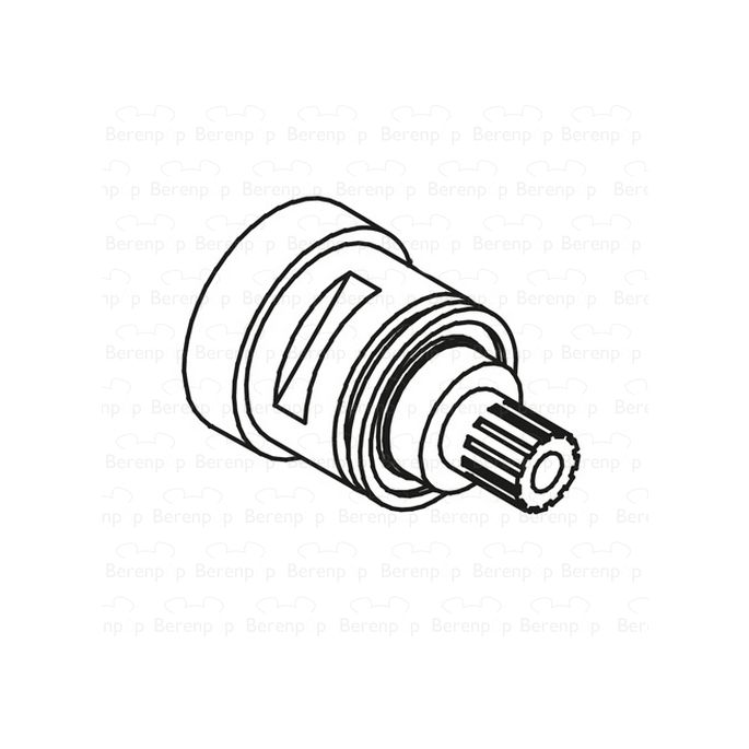 HSK Dusche & Co! E98546 (155206) Kartusche 2-Wege-Umlenker für Ersatz