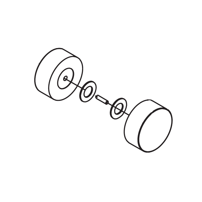 HSK Atelier Pur E77140-12 Knaufgriff groß komplett tbv Schiebetür, chrom *nicht mehr lieferbar*