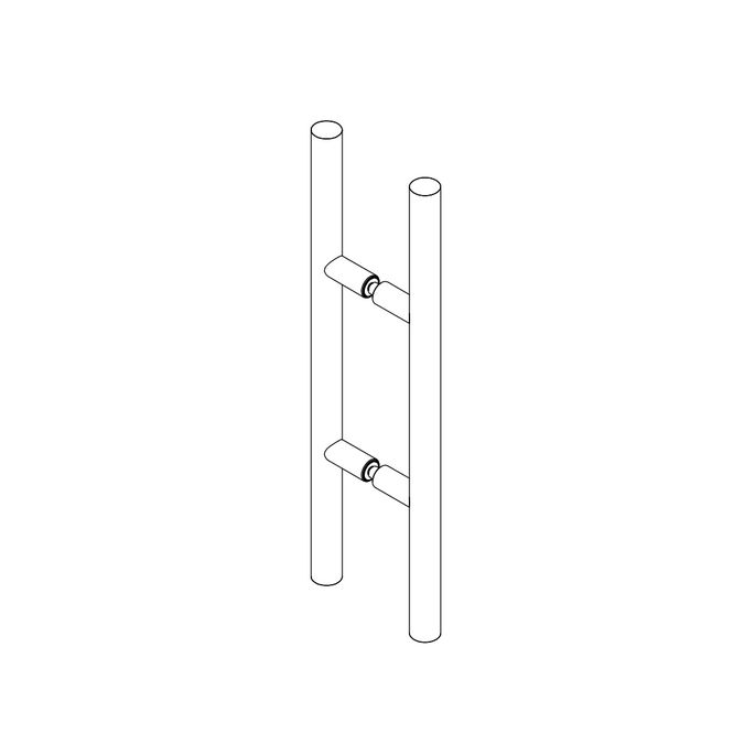 HSK E100140-6-90 Griff groß Edelstahl gebürstet