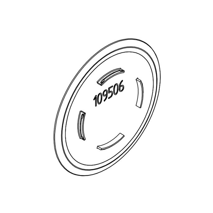 HSK E100217-2-41 Abdeckkappe Scharnier, Satz zu 10 Stück, chrom (für Modell ab Mai 2021)