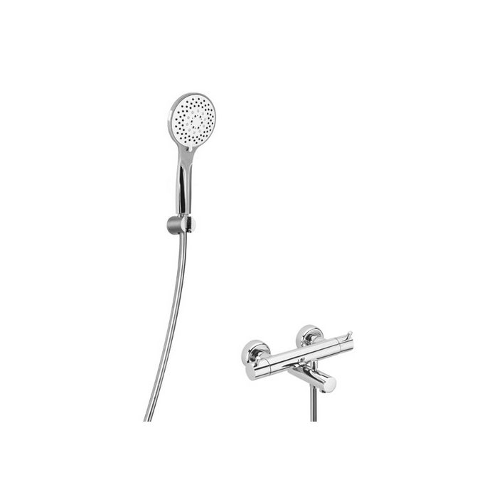 HSK Shower & Co! 1000109 showerset 1.09 round (bath thermostat + bath set) chrome