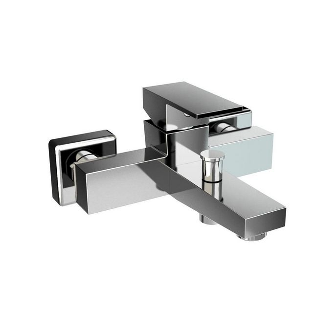 HSK Dusche & Co! 1140008 Aufputz Badewannenarmatur rechteckig chrom