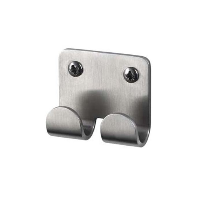 Haceka Ixi 1119915 Doppelhaken aus gebürstetem Edelstahl