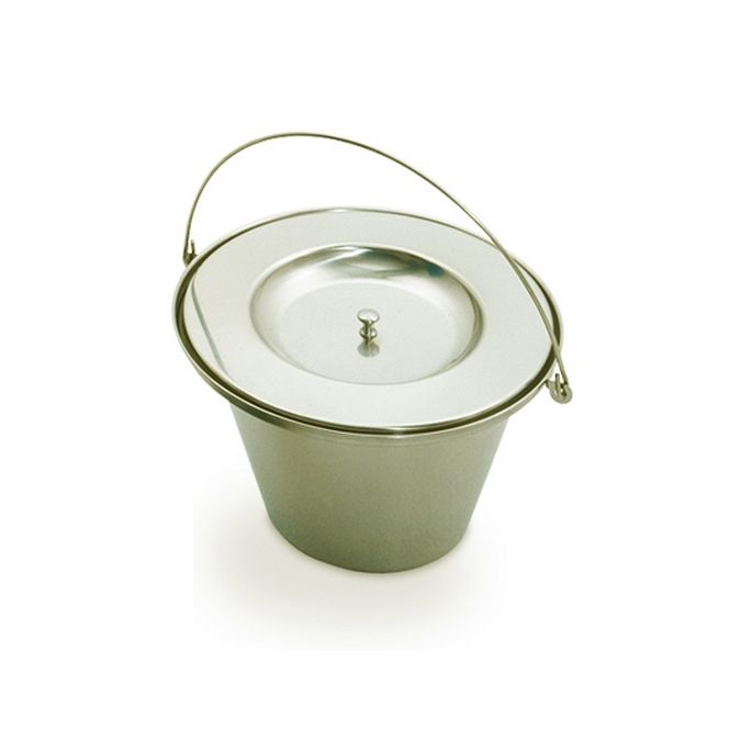 Handicare (Linido) LI02979430 toilet bucket with lid stainless steel
