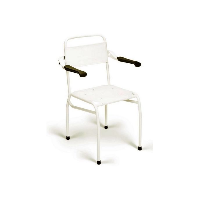 Handicare (Linido) LI2139000402 shower chair (seat height 540mm) stainless steel coated white