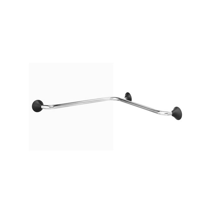 Handicare (Linido) LI2611015211 horizontal corner wall bracket Ergogrip 600x600mm stainless steel polished (anthracite covers)