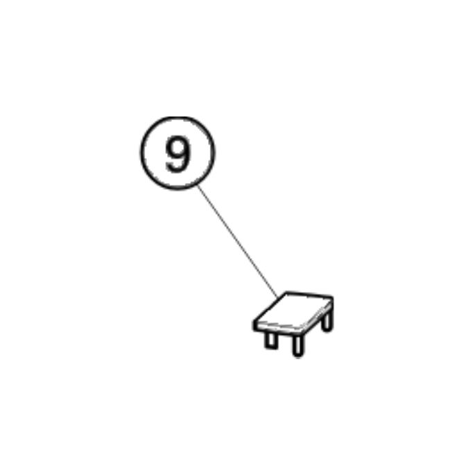 Huppe 1002, 054208 cover cap for wall profile *no longer available*.