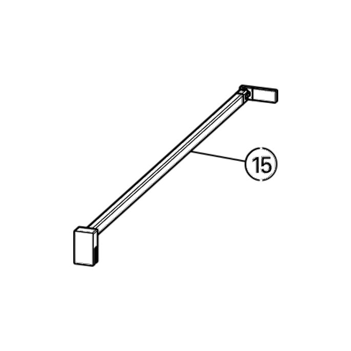 Huppe Design elegance - Design Pure, 027902 stabilization bracket 1200mm