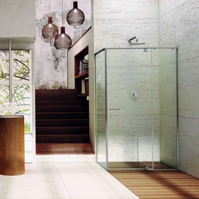 Provex 1313SA00F drainage strip 120cm, 18mm high, transparent, for glass thickness 8mm