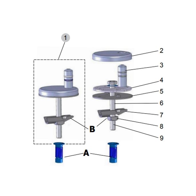 Ideal Standard Connect EV287AA Satz mit 2 Scharnieren chrom