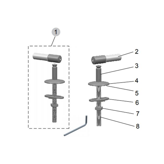Ideal Standard Softmood J4765BJ Satz mit 2 Scharnieren chrom