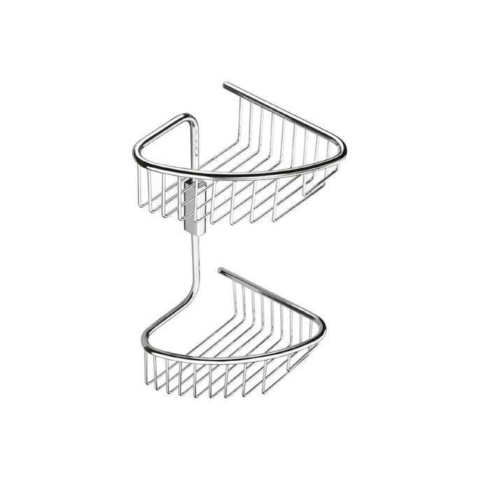 Inda AV0320CR double corner soap basket chrome