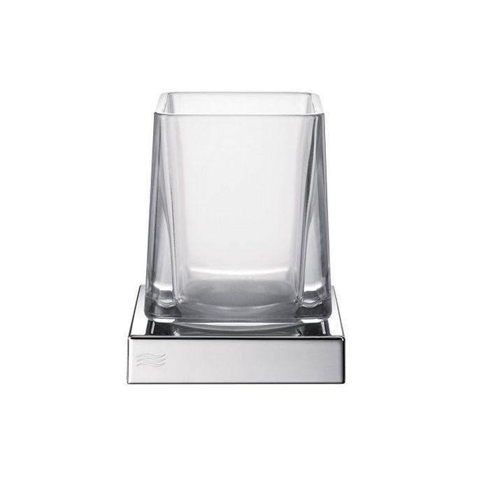 Inda Divo - Mito A2010ZCR03 cup holder clear transparent glass/ chrome