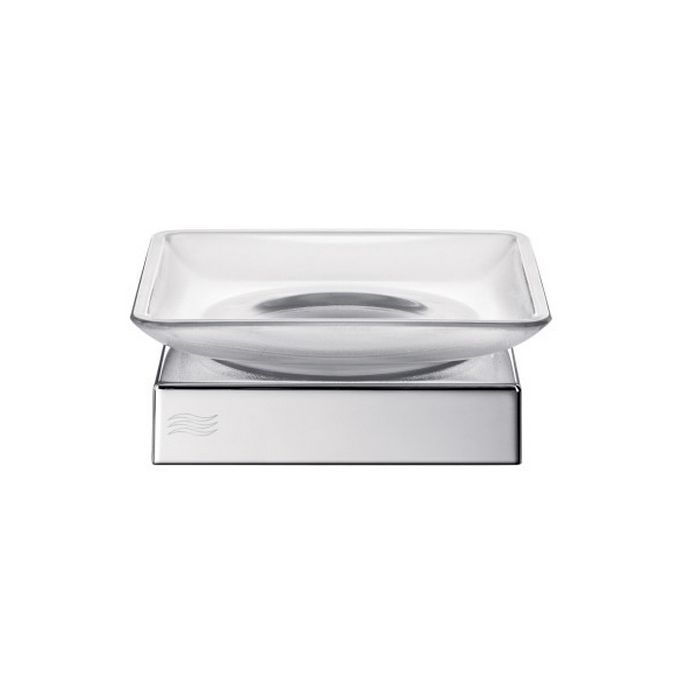 Inda Divo - Mito A2011ZCR21 soap holder satin glass/ chrome