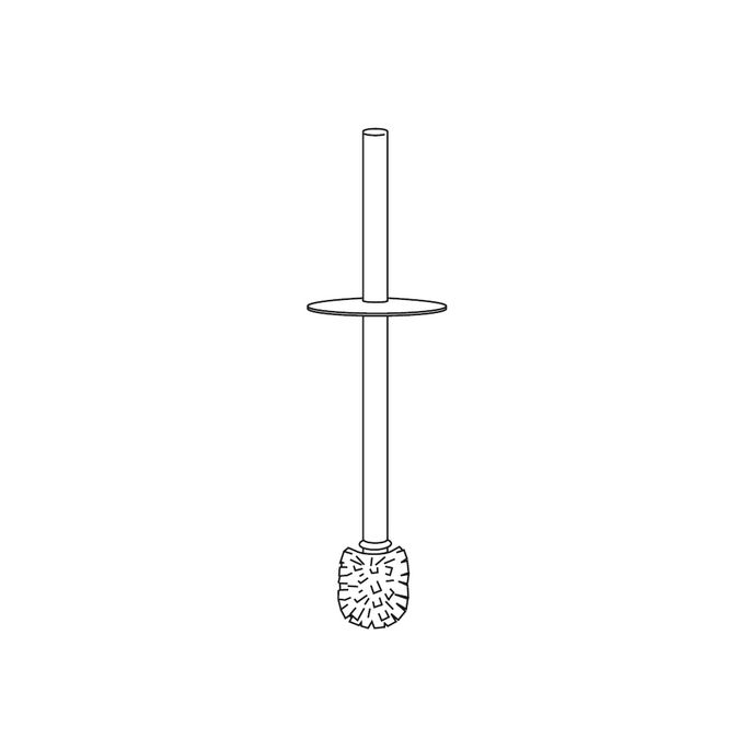 Inda Hotellerie RV8140 chrome-plated brass toilet brush