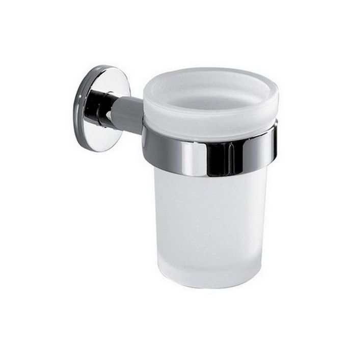 Inda Touch A46100CR21 bekerhouder gesatineerd glas/ chroom