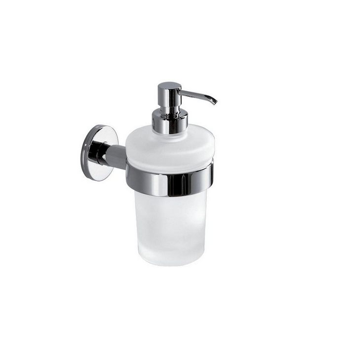 Inda Touch A46670CR21 zeepdispenser gesatineerd glas/ chroom