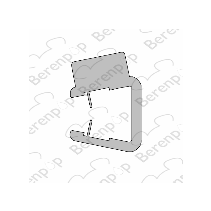 Inda Trendy 4400 RBGV133009 Magnetprofil für Drehtür, 195 cm