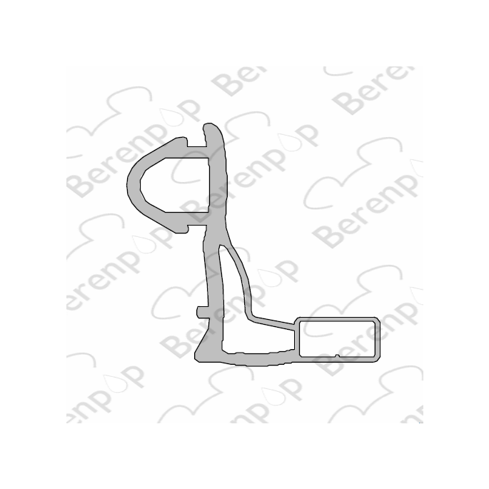 Inda Trendy 4400 RBGV13301000 Abschlussprofil für Drehtür, 195 cm