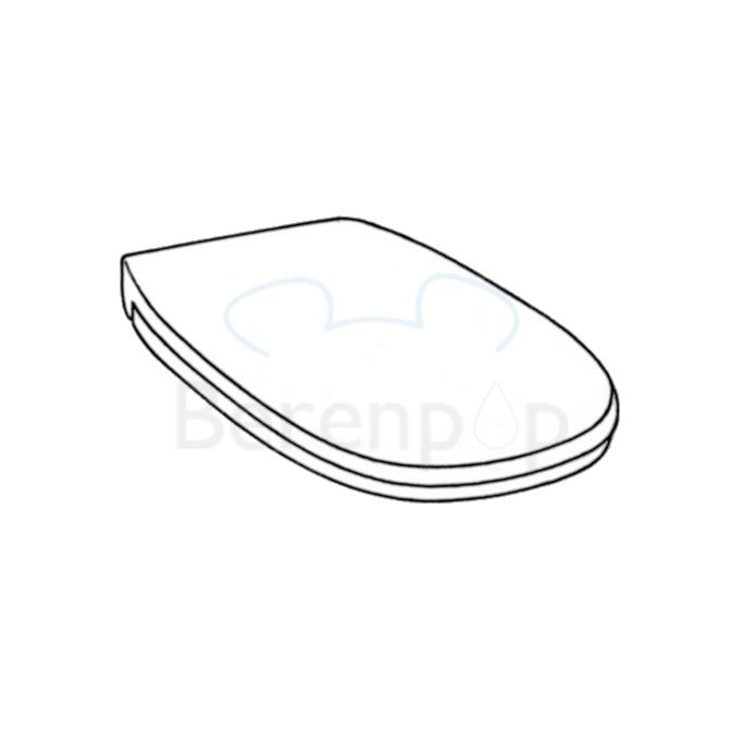 Keramag 500 by Citterio 572100 toilet seat with lid white *no longer available*
