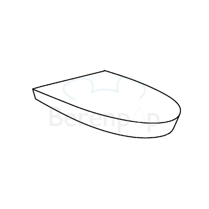 Keramag F1 574100 toilet seat with cover white