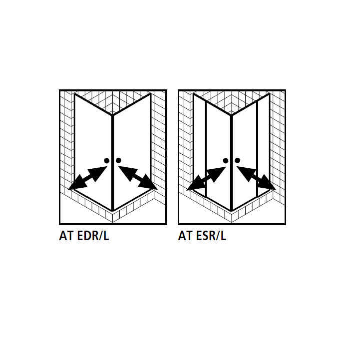 Kermi 2534050 set of splash guards 2 x 98.5cm - 6mm