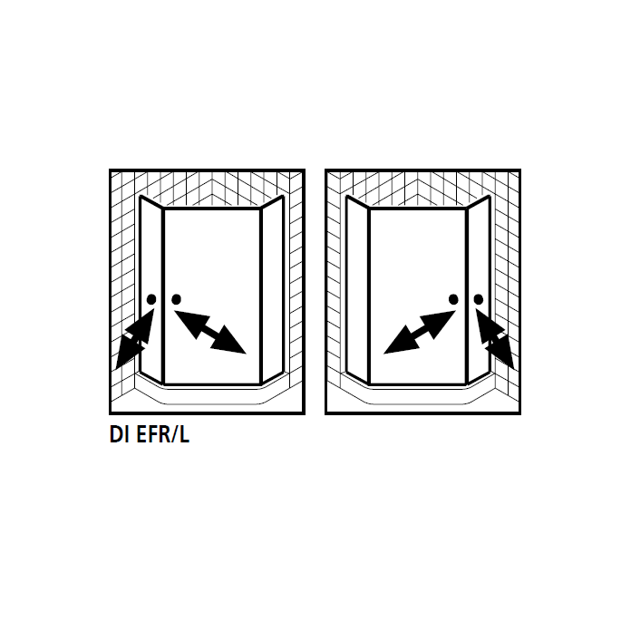 Kermi 2534113 set of splash guards 2 x 98.5cm - 6mm