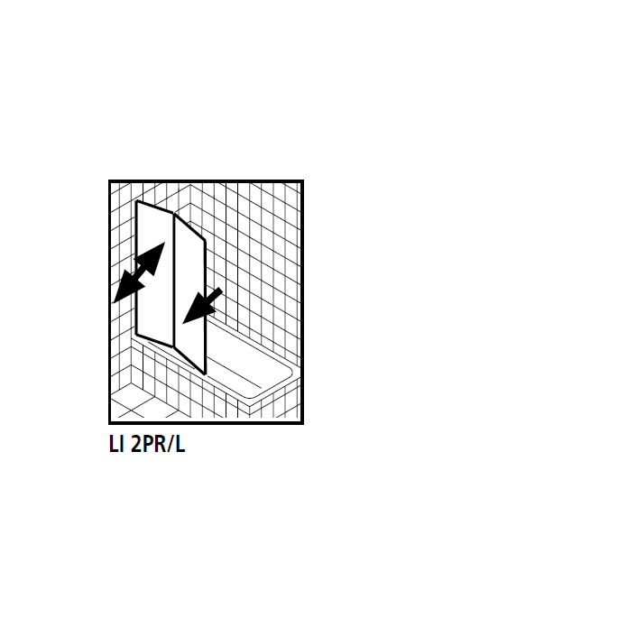 Kermi 2534988 Satz Spritzschutzelemente 2 x 98,5cm - 5mm