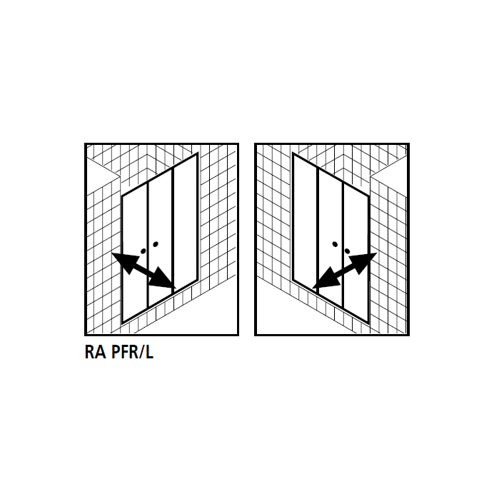 Kermi 2534919 Satz Spritzschutzelemente 2 x 98,5cm - 6mm