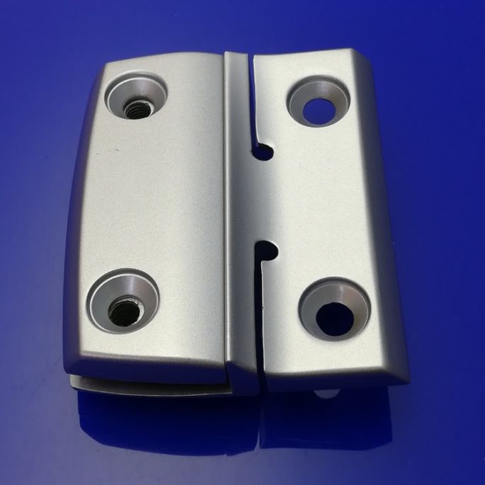 Koralle VarioPlus 2537365 ( L43361 ) Glashalter rechts für Schienen silber satiniert