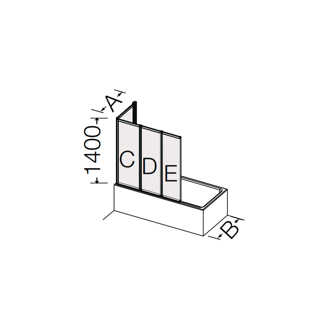 Provex Point - Classic 1208SA00F drainage strip 16mm high, transparent