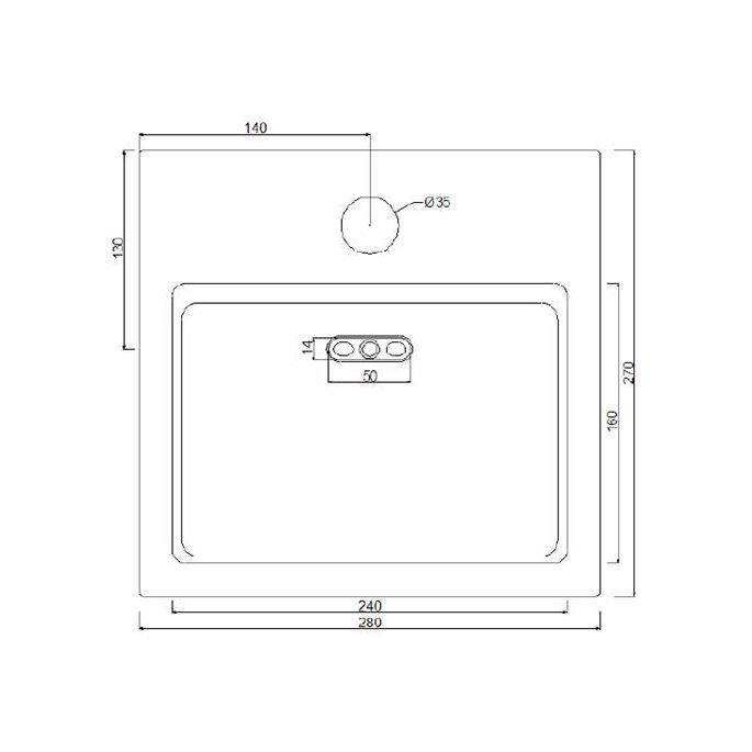 Clou Flush 1 CL0303011 ceramic fountain 28cm white