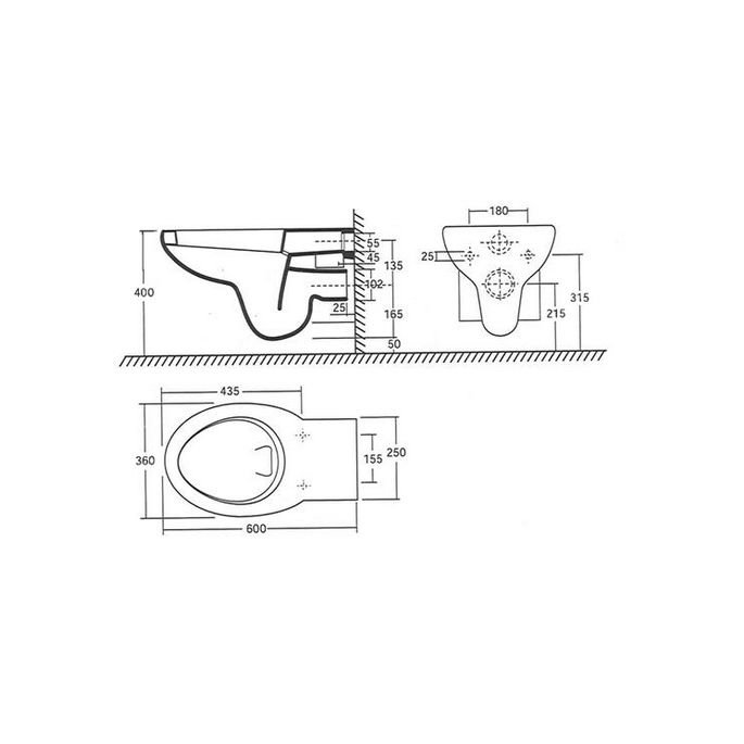 Pressalit Calmo 556000-D02999 voor Sphinx Atlantic toiletzitting met deksel wit