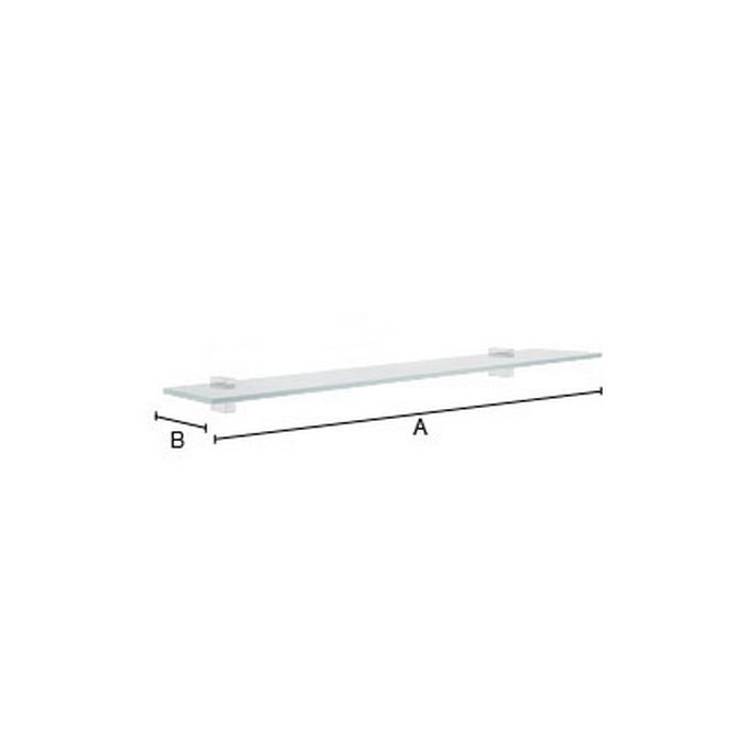 Smedbo Air AK347 shelf 60cm chrome