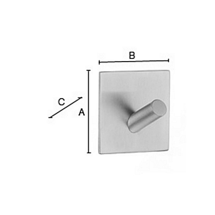 Smedbo Beslagsboden BK1082 design hooks mini polished stainless steel