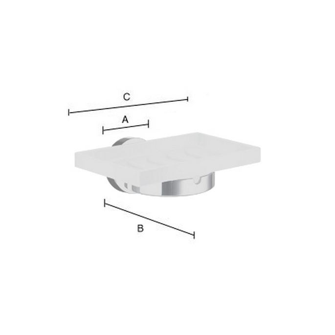 Smedbo Home HV342P Seifenschalenhalter Messing matt