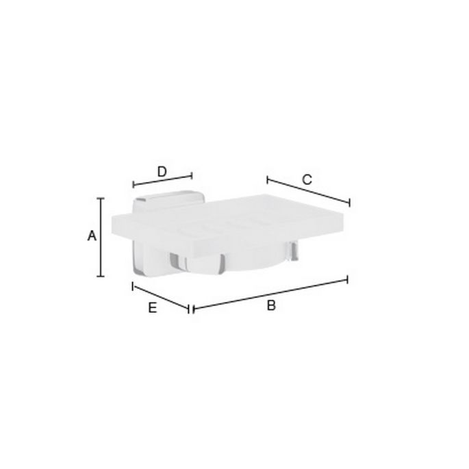 Smedbo Ice OK342P soap dish holder chrome