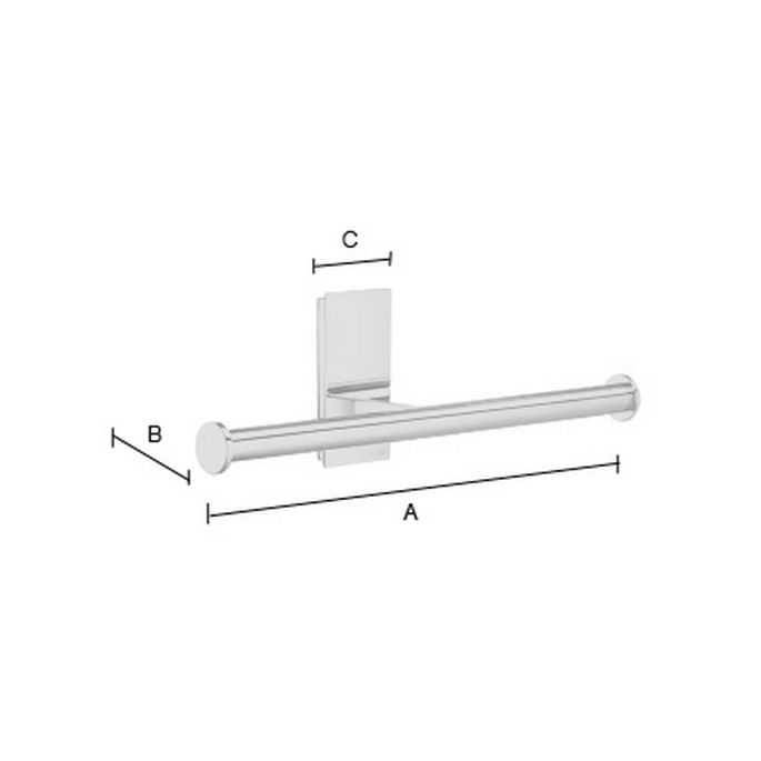 Smedbo Pool ZK320 spare roll holder chrome