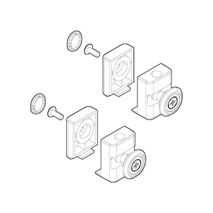 Novellini R07BJR01-68 Rollensatz grau RAL 7046