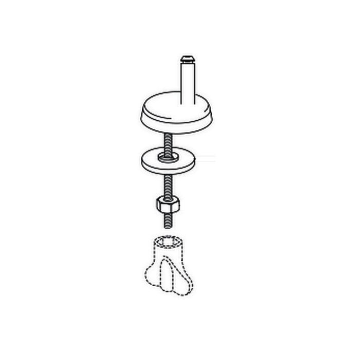 Pressalit DD7999 Code-Set einstellbar Scharniere chrom