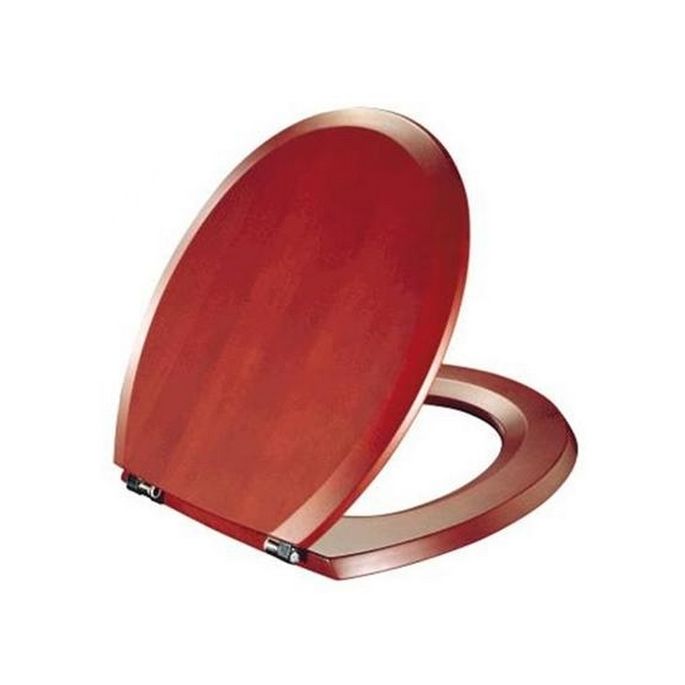 Pressalit Selandia (Wood) 522455-B47999 toilet seat with cover mahogany stained