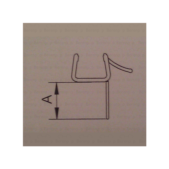 Provex 1311SA00F drainage strip 120cm, 10mm high, transparent, for glass thickness 8mm