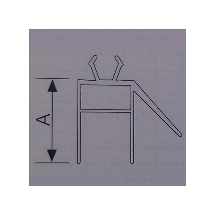 Provex Point - Classic 1206SA00F drainage strip 16mm high, transparent