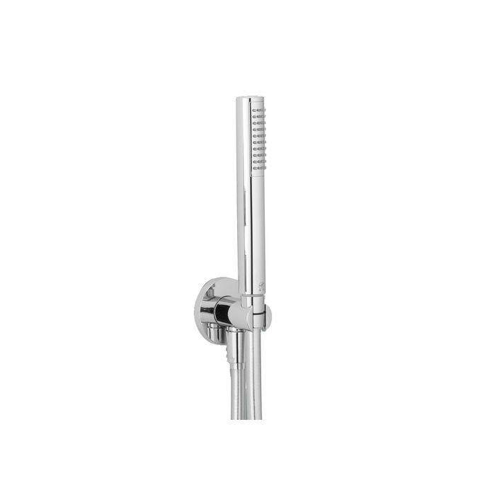 Pure 7890 hand shower set with wall inlet chrome